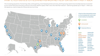AT&T Is Considering Rolling Out Gigabit Fiber To a Ton of Cities